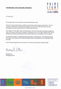 Prime Light GrowthAccelerator Testimonial PDF